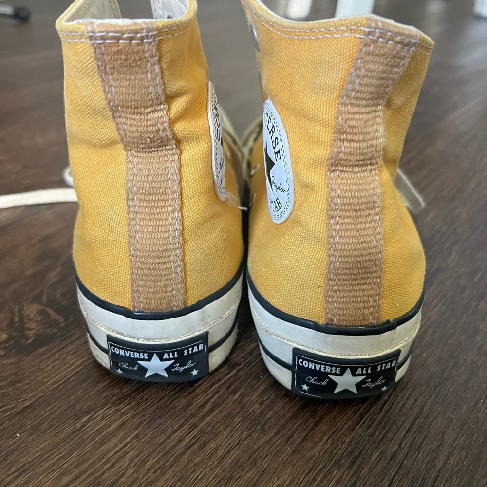 Converse High Top Sneakers - Yellow Canvas - Picture 3 of 4